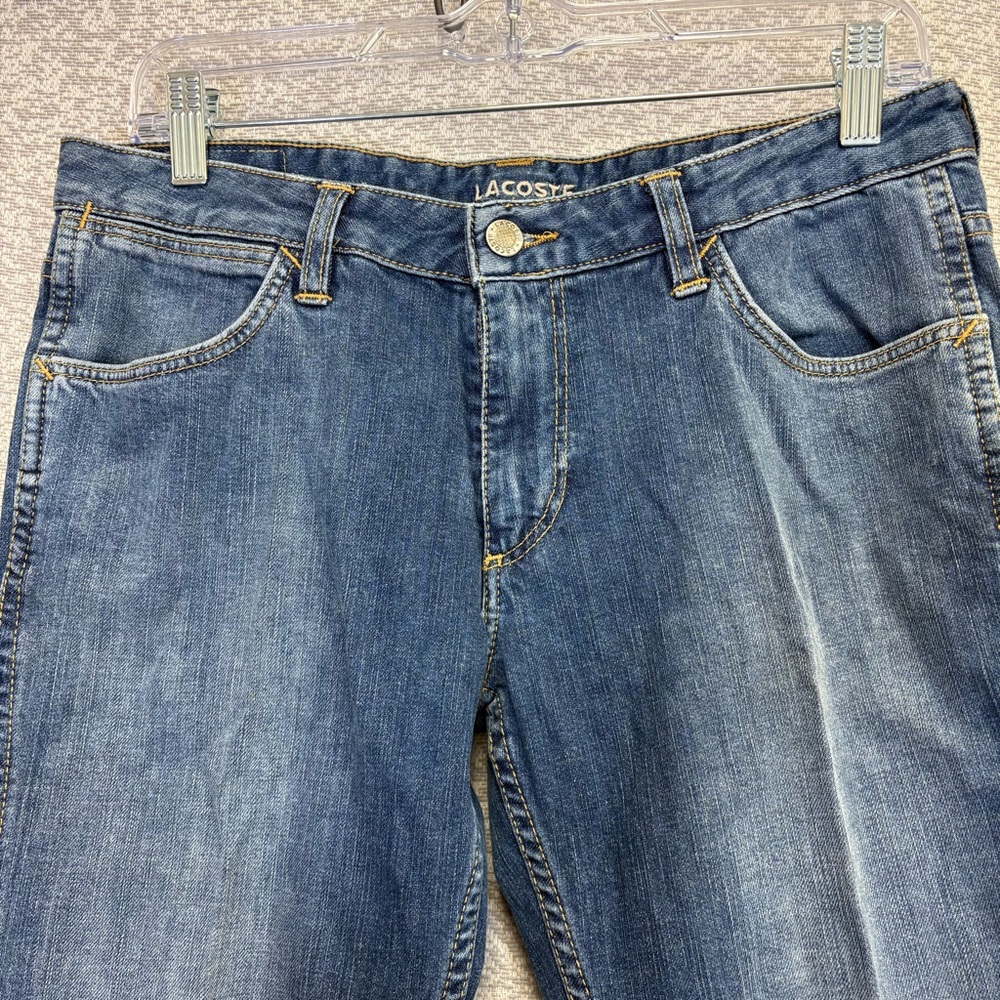 Lacoste Women's Denim Straight Leg Jeans - Picture 2 of 16